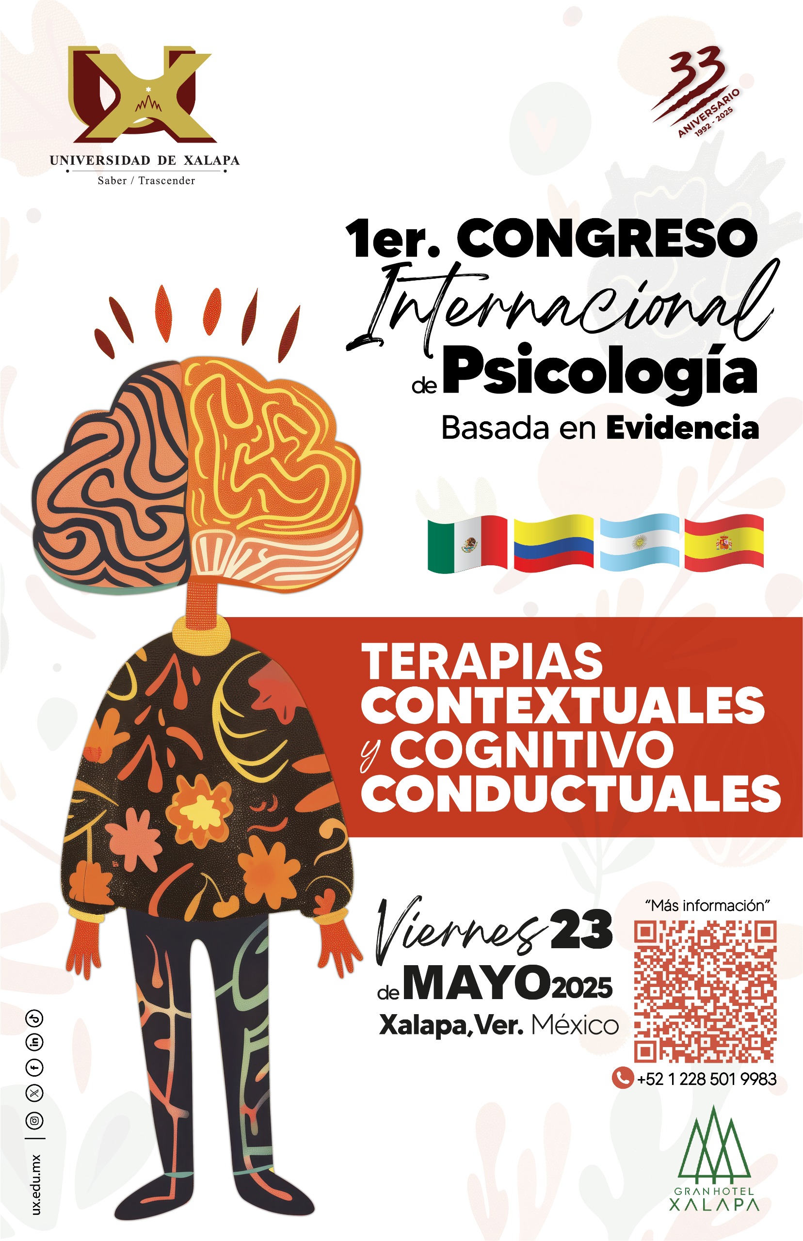 ¡Llega el 1er Congreso Internacional de Psicología Basada en Evidencia de la Universidad de Xalapa!